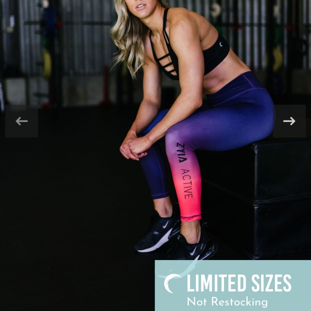 Purple ZYIA Ombre Light n Tight Hi-Rise 7/8 24"